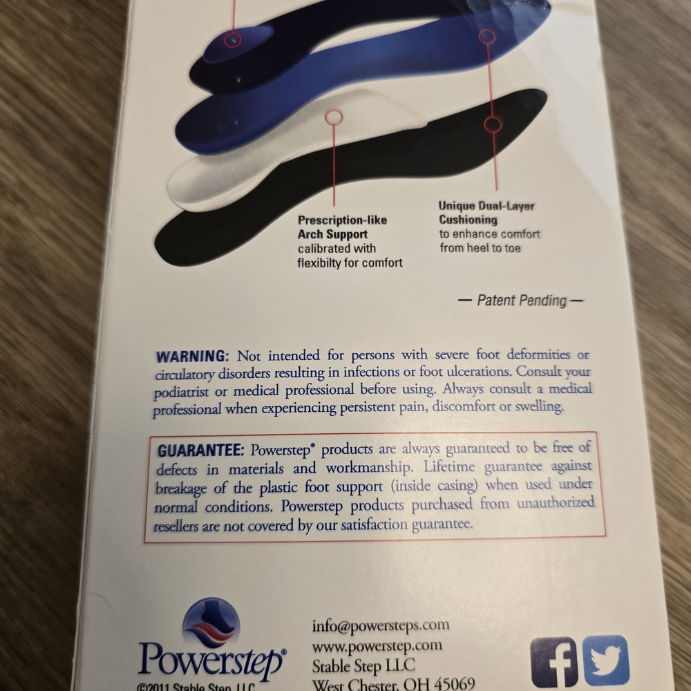 ProTech Full Length Orthotic Supports - Black and Blue - Picture 8 of 9